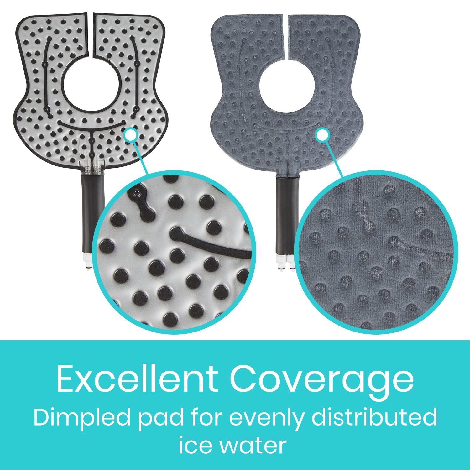 Vive knee pad compact storage for home or travel.