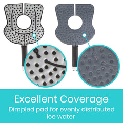 Vive knee pad compact storage for home or travel.