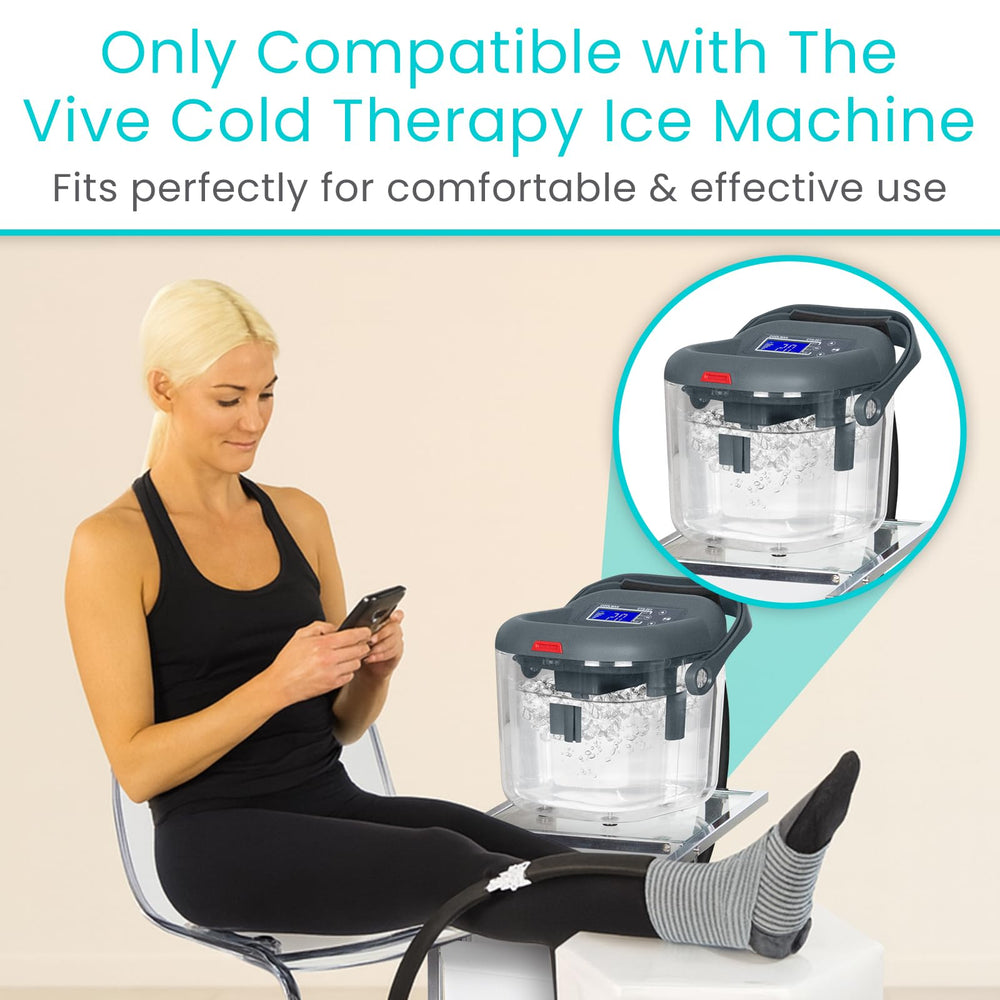 Vive ankle pad wrapped around for secure joint fit