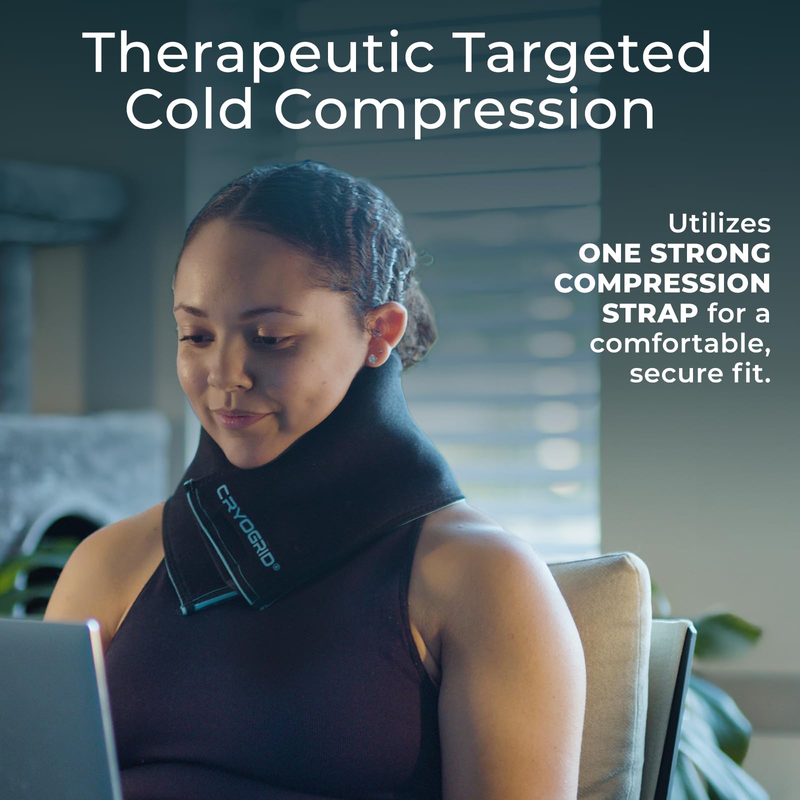 Clay-cell technology in Vive Cryogrid provides sustained cooling during therapy.