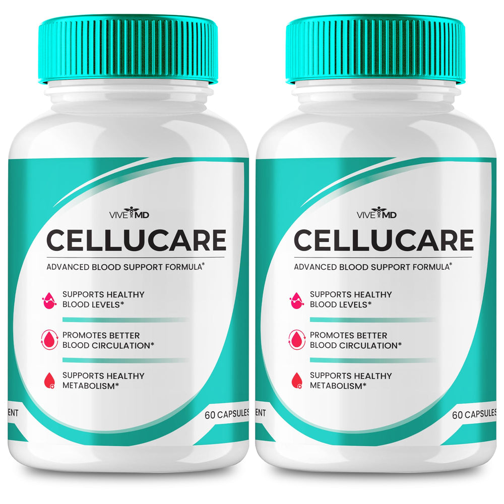 VIVE MD Cellucare pills bottle for advanced blood support on the go.