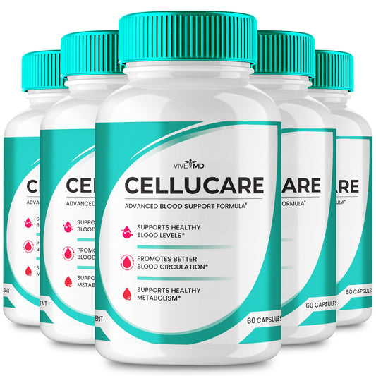 VIVE MD Cellucare pills bottle for convenient daily wellness support.