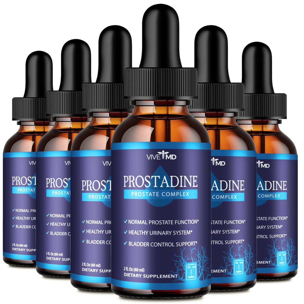 VIVE MD Prostadine drops bottle, supporting urinary comfort and overall prostate wellness.