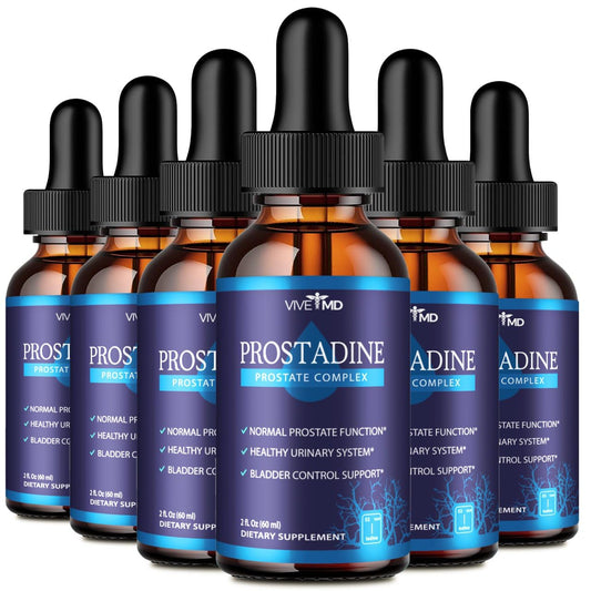 VIVE MD Prostadine drops bottle, supporting urinary comfort and overall prostate wellness.