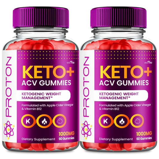 VIVE MD Proton Keto ACV gummies bottle front for weight management support