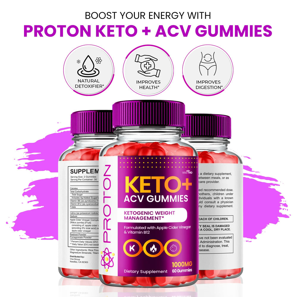 VIVE MD Proton Keto ACV ingredients panel for informed choice