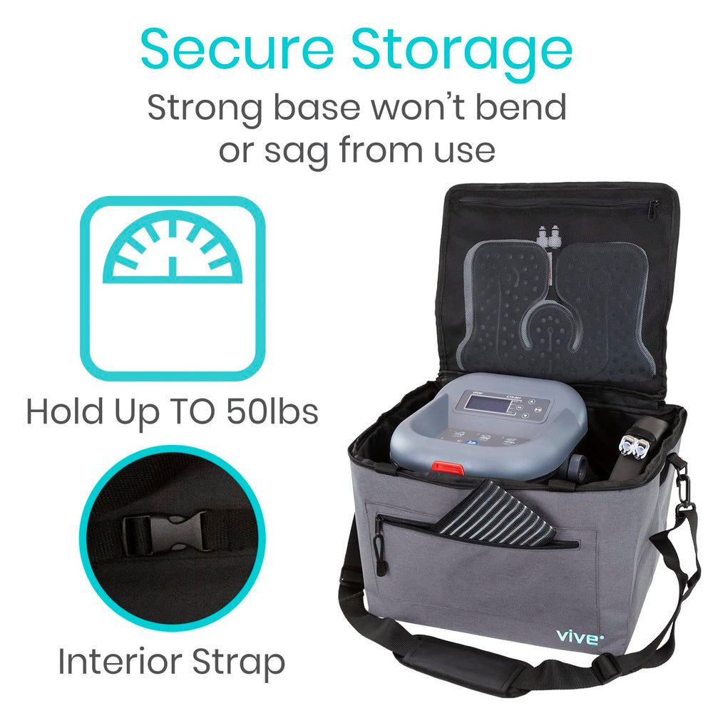 Vive travel bag adjustable strap for secure hands-free carrying