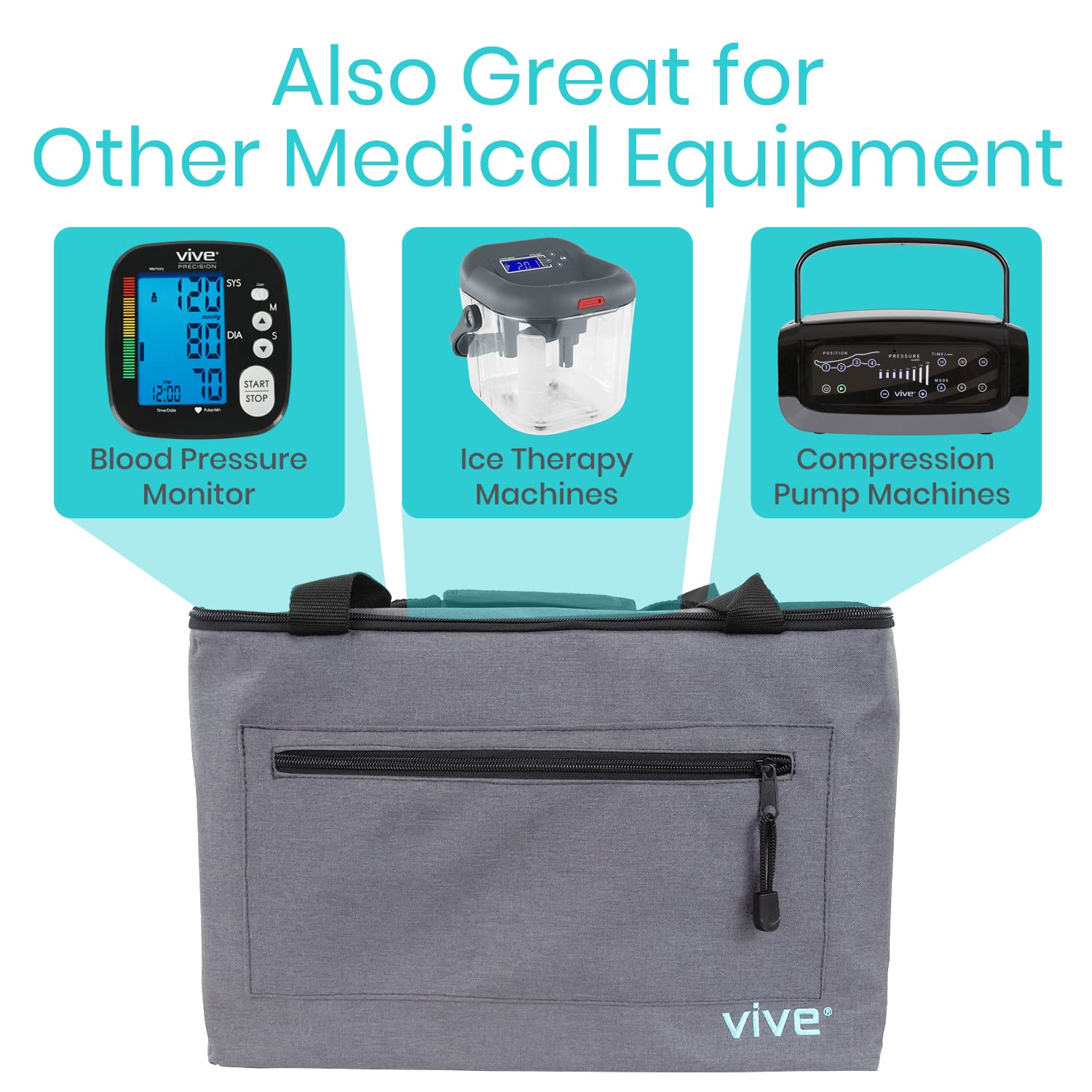 Vive travel bag dual handles provide comfortable lifting