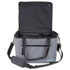 Vive travel bag side view protecting ice therapy machine during transport