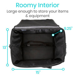 Vive travel bag interior mesh pocket holds small items