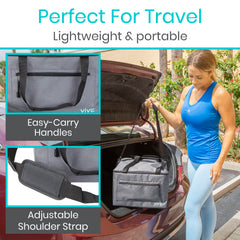 Vive travel bag padded protection cushions machine against bumps