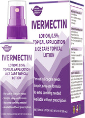 VivelysZoa Ivermectin lotion bottle for lice treatment, easy at-home use.