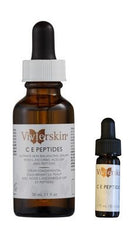 Vivier C E Peptides 1 oz bottle on shelf, may enhance balance and texture.