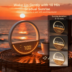 Vivilumens wake up light weekday weekend mode supports flexible schedules.