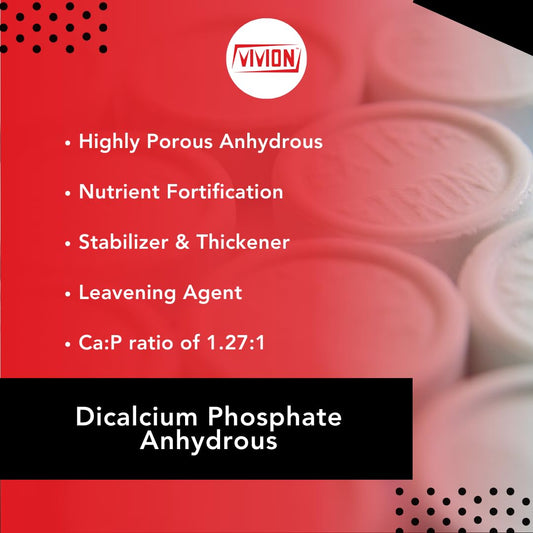 Vivion DCP anhydrous bulk ingredient for consistent dry blends and tablet formulations