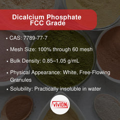 Vivion Dicalcium Phosphate Anhydrous used in tablet formulation and compression