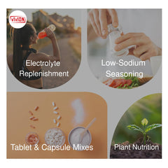 Vivion Potassium Chloride 5000g food-grade powder for low-sodium seasoning