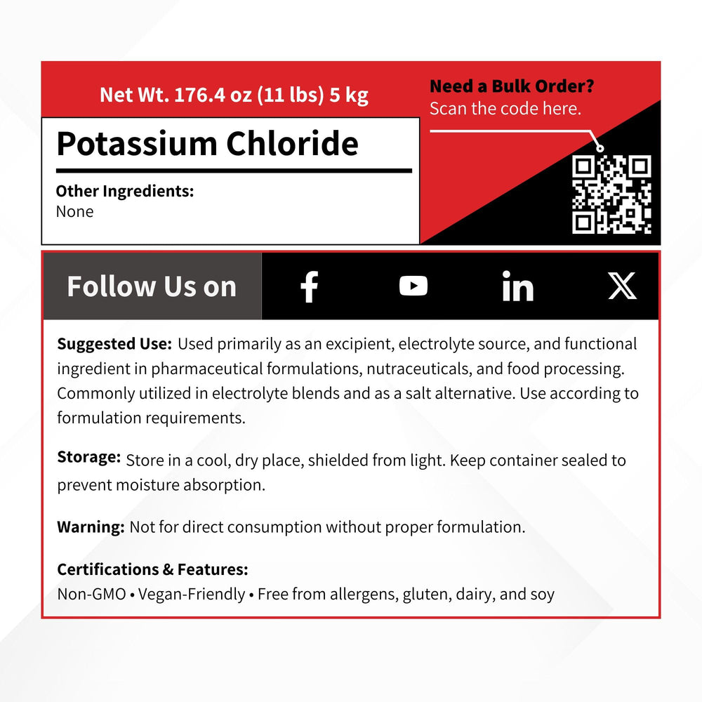 Vivion 5000g industrial-grade potassium chloride for fertilizers and water treatment