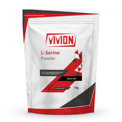 Vivion L-Serine Powder bulk bag shown for manufacturing and formulation integration.