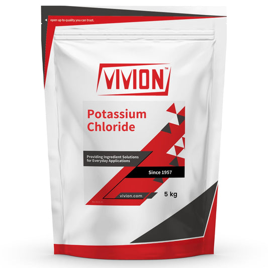 Vivion Potassium Chloride 5000g bulk granules for salt substitution in cooking