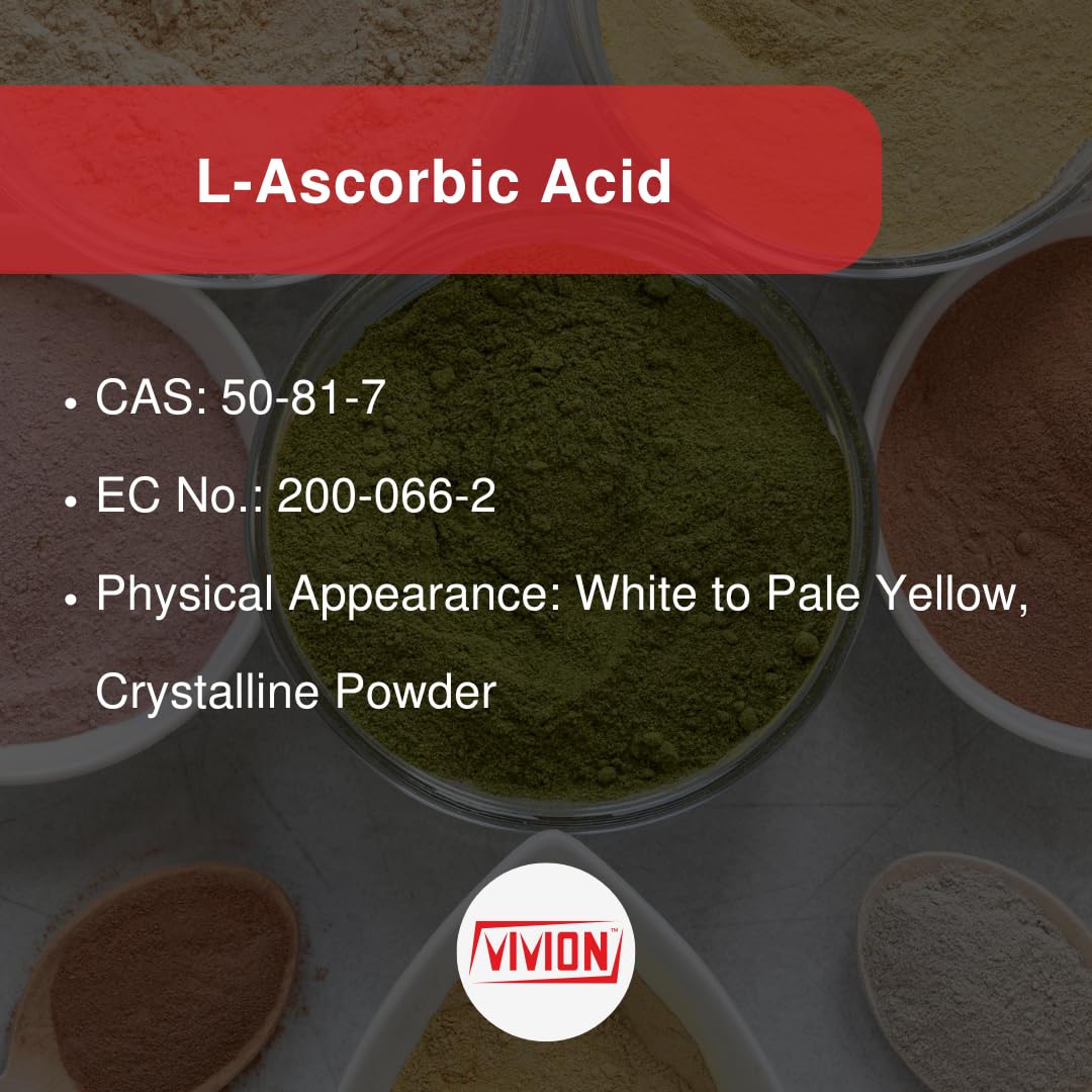 Vivion Vitamin C powder for food-grade bulk manufacturing and recipe development.