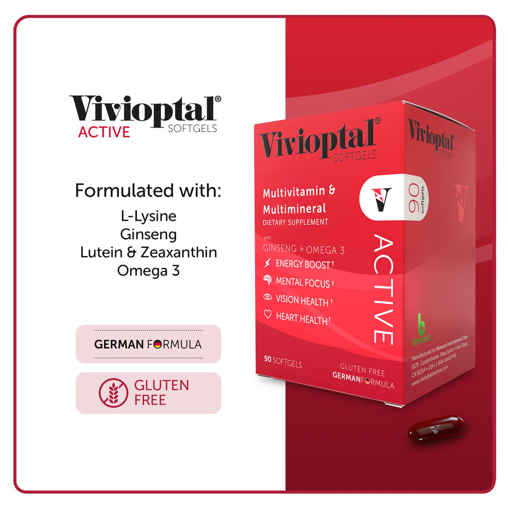 Vivioptal Active daily softgel use in morning routine