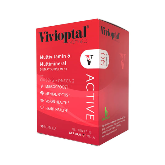 Vivioptal Active ginseng closeup highlighting cognitive support