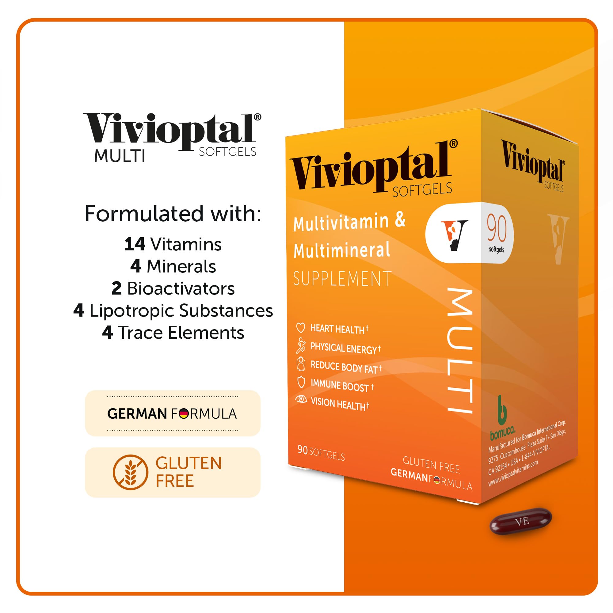 Vivioptal Multi retail shelf display highlights convenience.