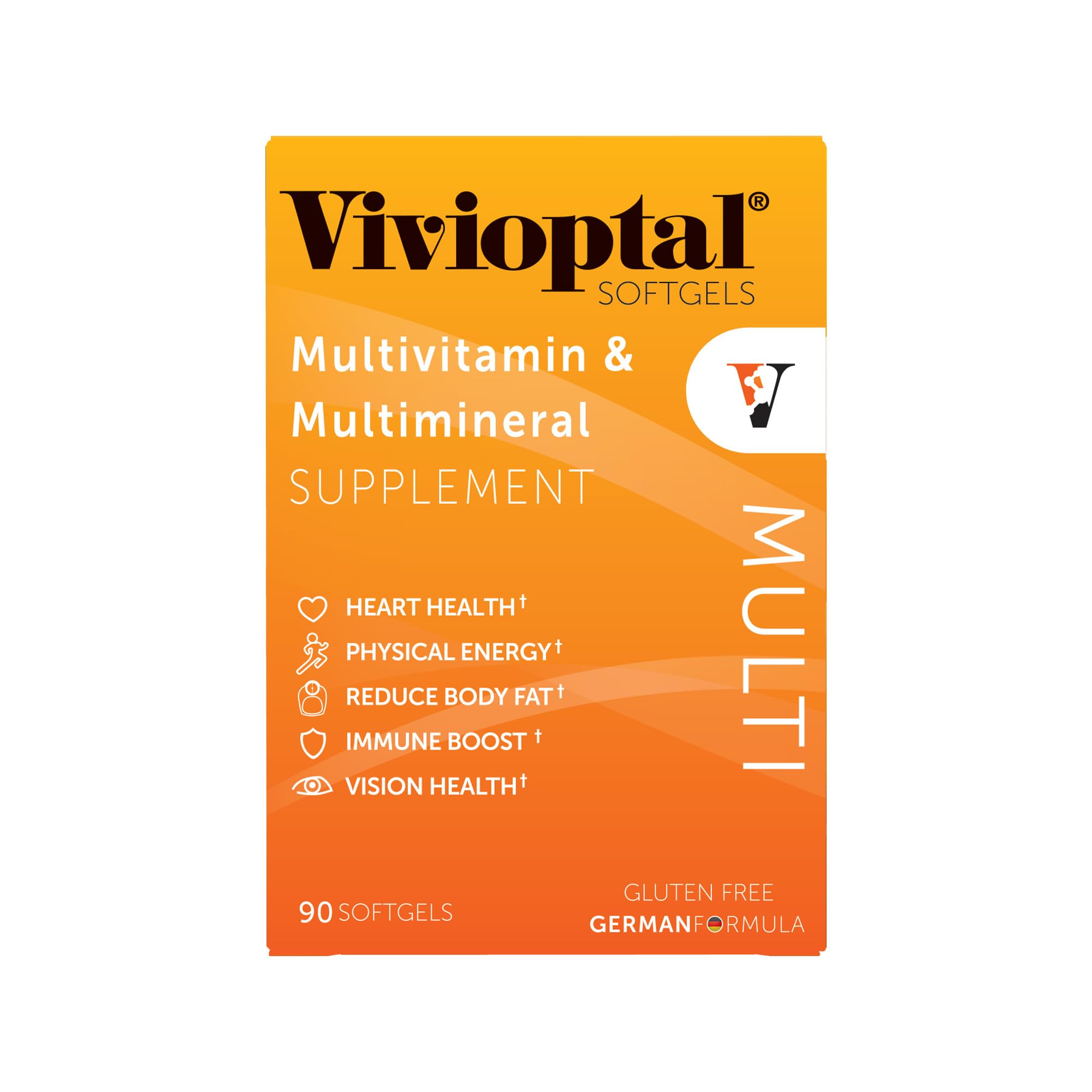 Vivioptal Multi softgels in blister pack signaling stress relief potential.