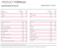 Ingredients blend in Vivioptal Women with vitamins and herbal extracts