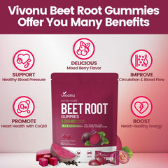 VivoNu Beet Root Extract highlights natural ingredient used in the formula.