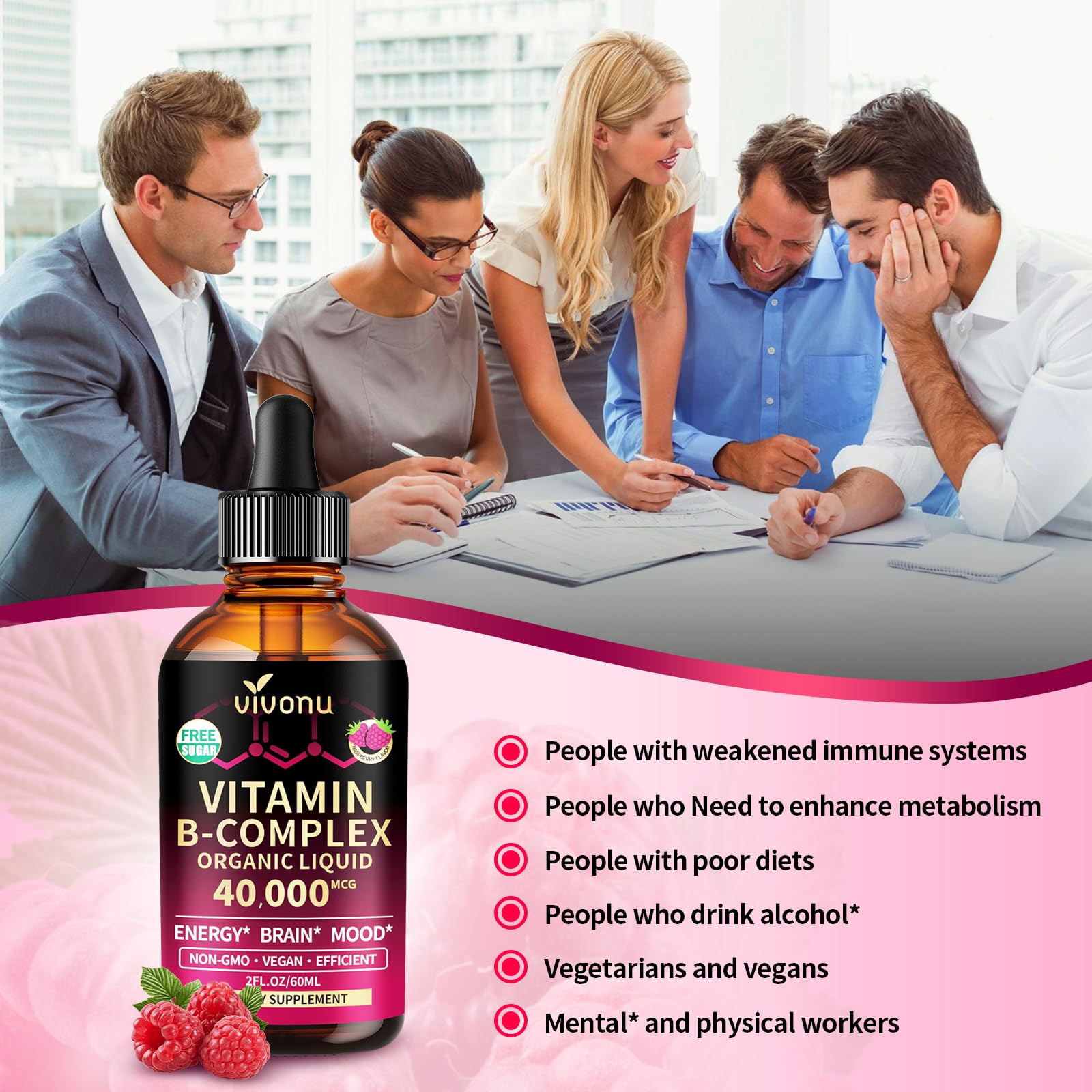 VivoNu CoQ10 and B vitamin blend with vegan algae oil.