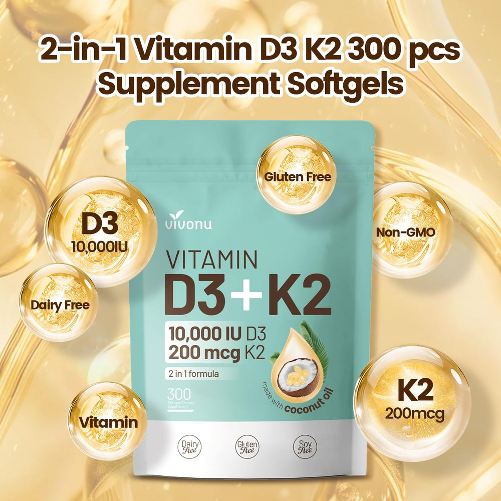 Glossy VivoNu bottle shot highlights premium daily supplement.