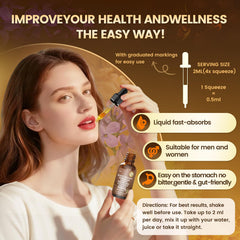 VivoNu daily-drops serving image indicates simple 2 mL daily routine.