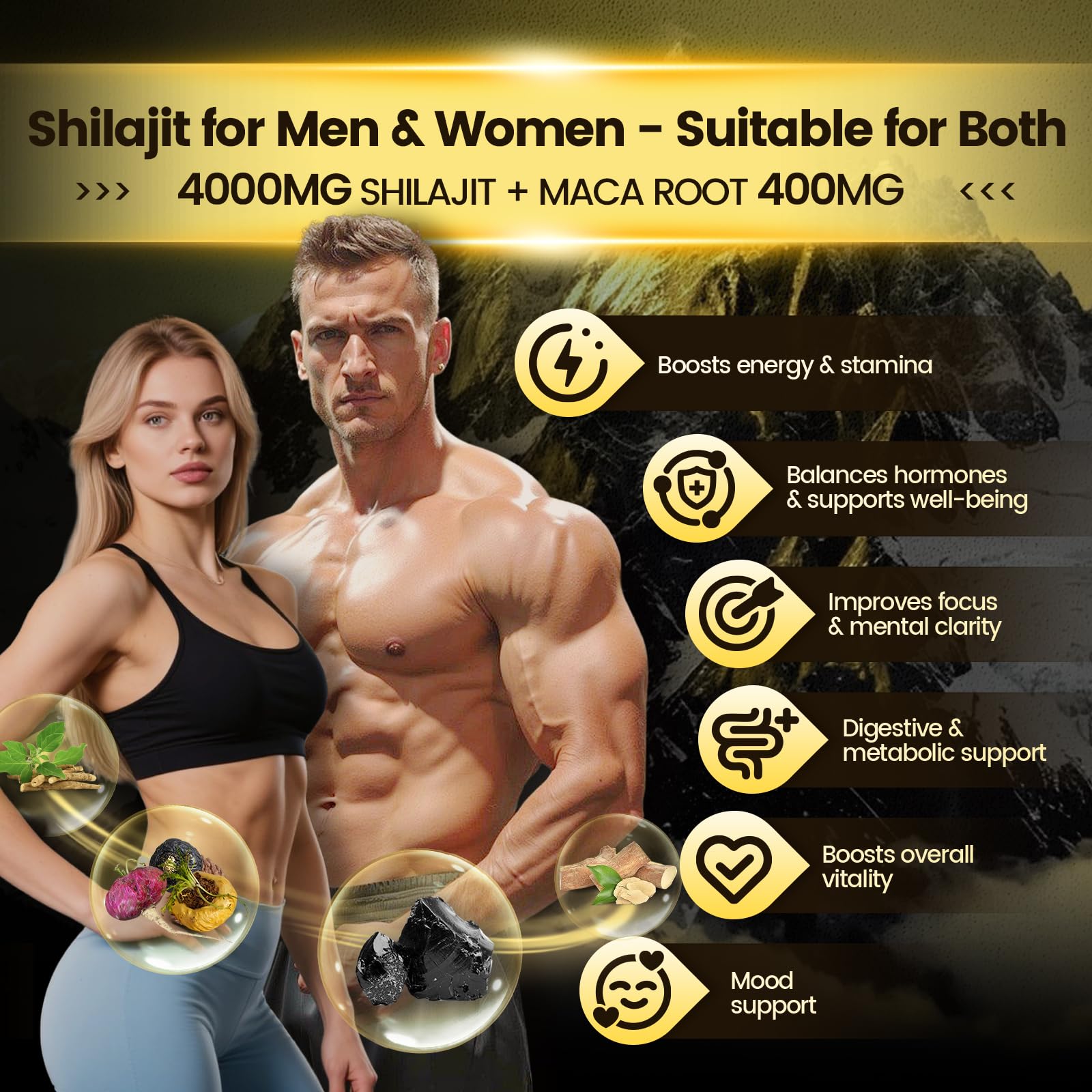 VivoNu Shilajit Gummies individually wrapped packs for on-the-go energy support