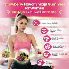 Nutrition label on VivoNu Shilajit Women showing minerals and fulvic acid.