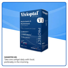Vivioptal Men capsule close-up highlighting Guarana for alertness.
