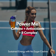 VIVRI PowerMe! ingredients panel highlights antioxidants and vitamins.