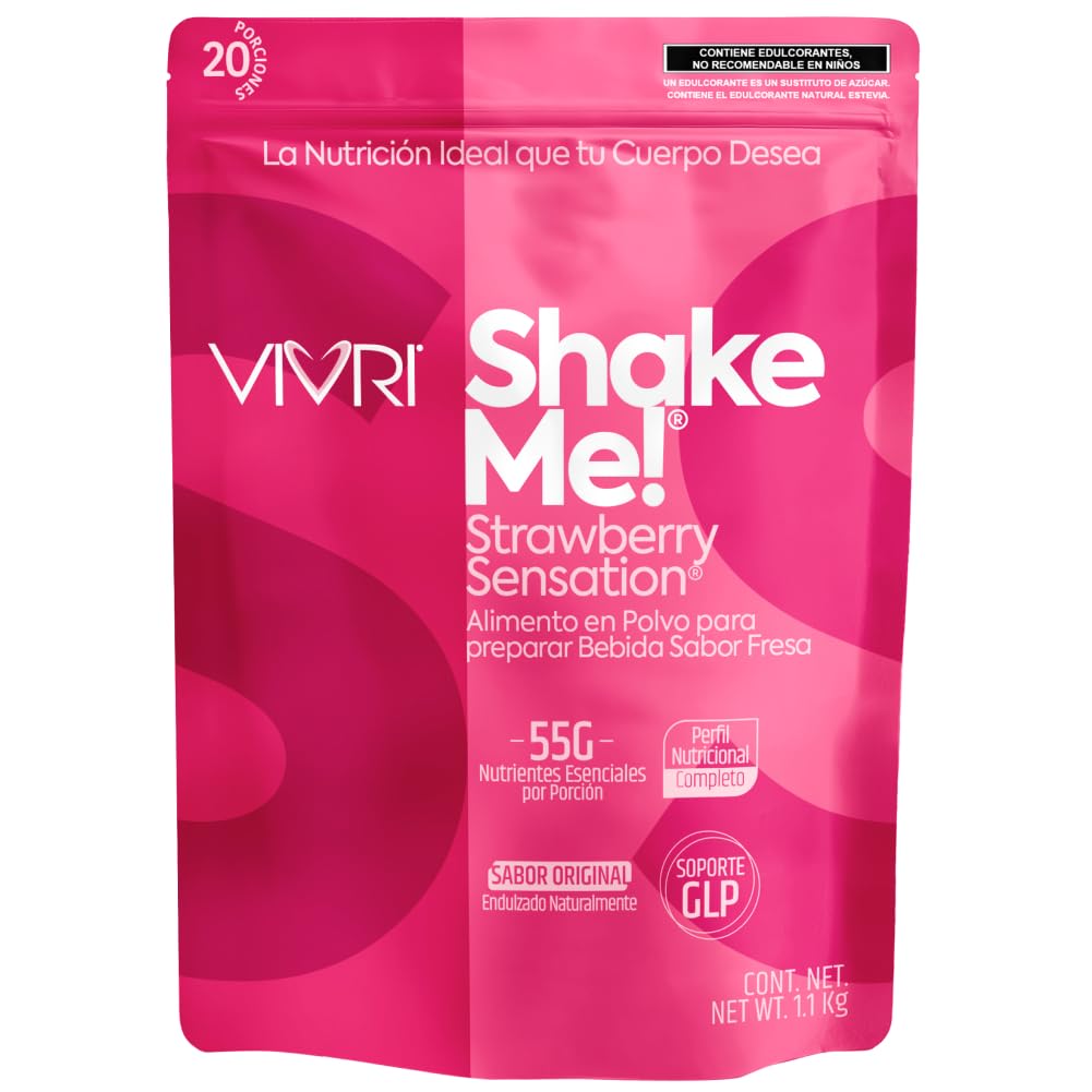 Vivri Shake Me Strawberry Sensation bottle shows ready-to-drink protein option for on-the-go