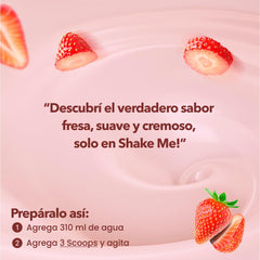 Vivri Shake Me Strawberry Sensation nutrition panel highlights protein and minerals