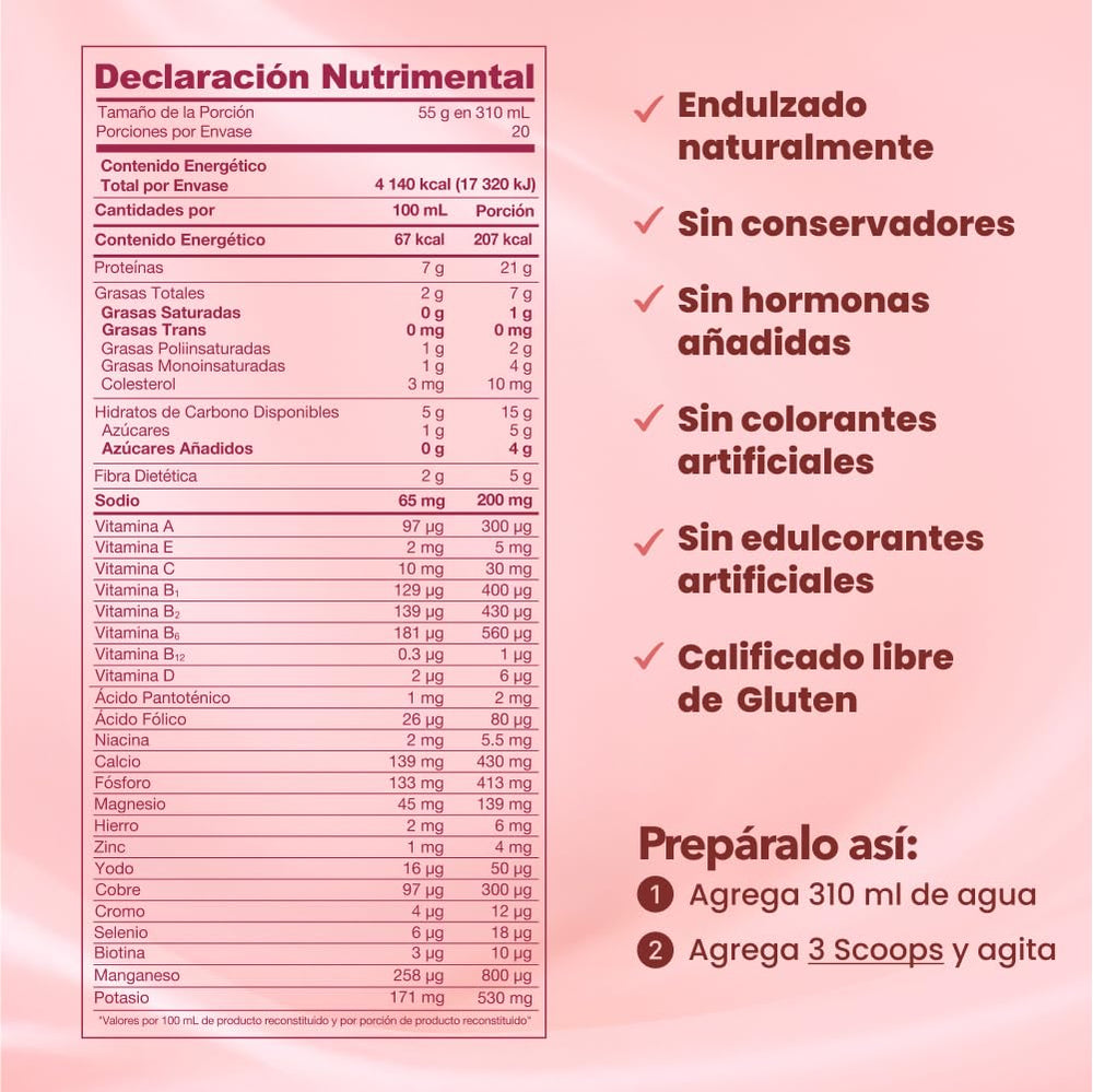 Vivri Shake Me Strawberry Sensation powder tub with vitamin B complex and minerals