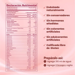 Vivri Shake Me Strawberry Sensation powder tub with vitamin B complex and minerals