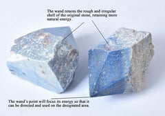 VIZYTOU Blue Aventurine wand supports emotional balance during daily mindfulness practice.
