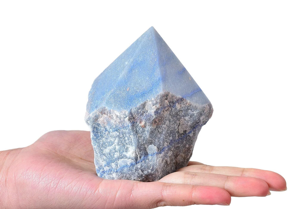 VIZYTOU Blue Aventurine wand with unique natural patterns for mindful reflection.