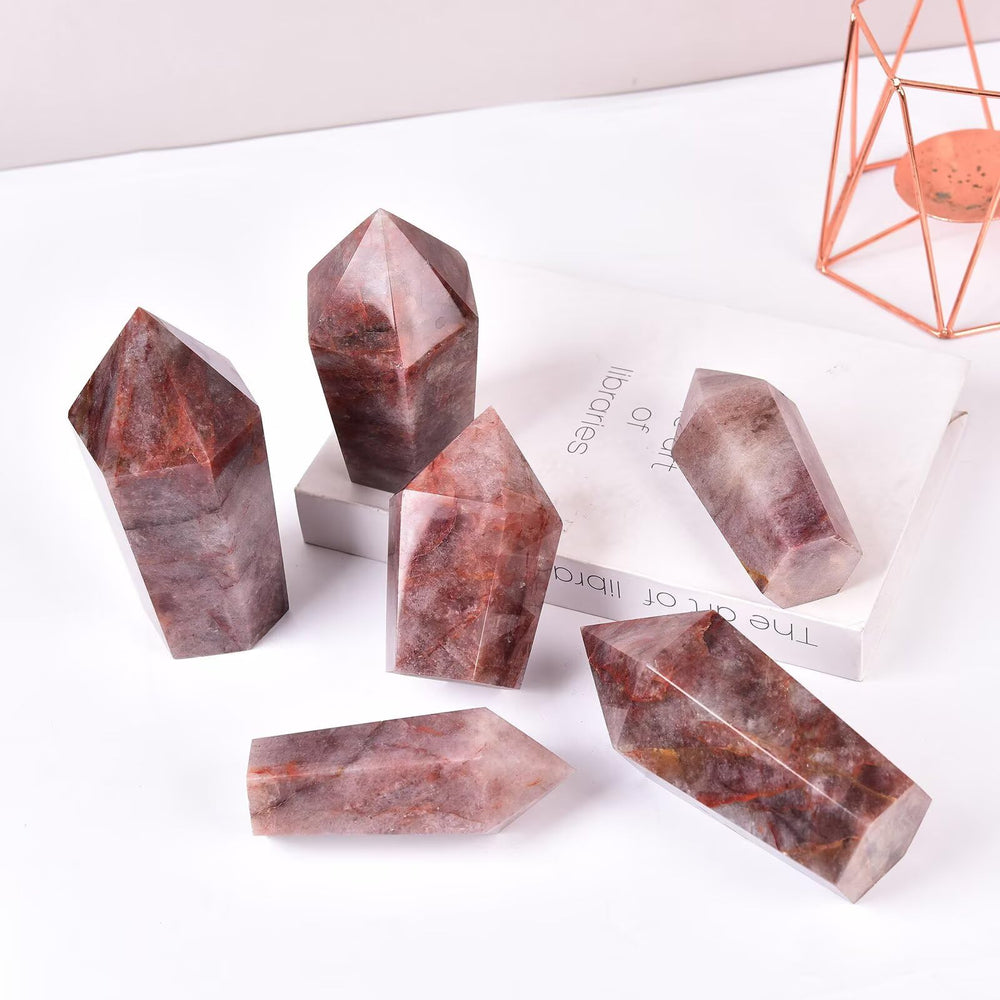 Vizytou crystal wand-inspired obelisk ideal for collection and spiritual practice.
