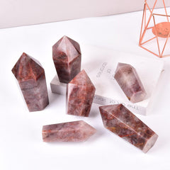 Vizytou crystal wand-inspired obelisk ideal for collection and spiritual practice.