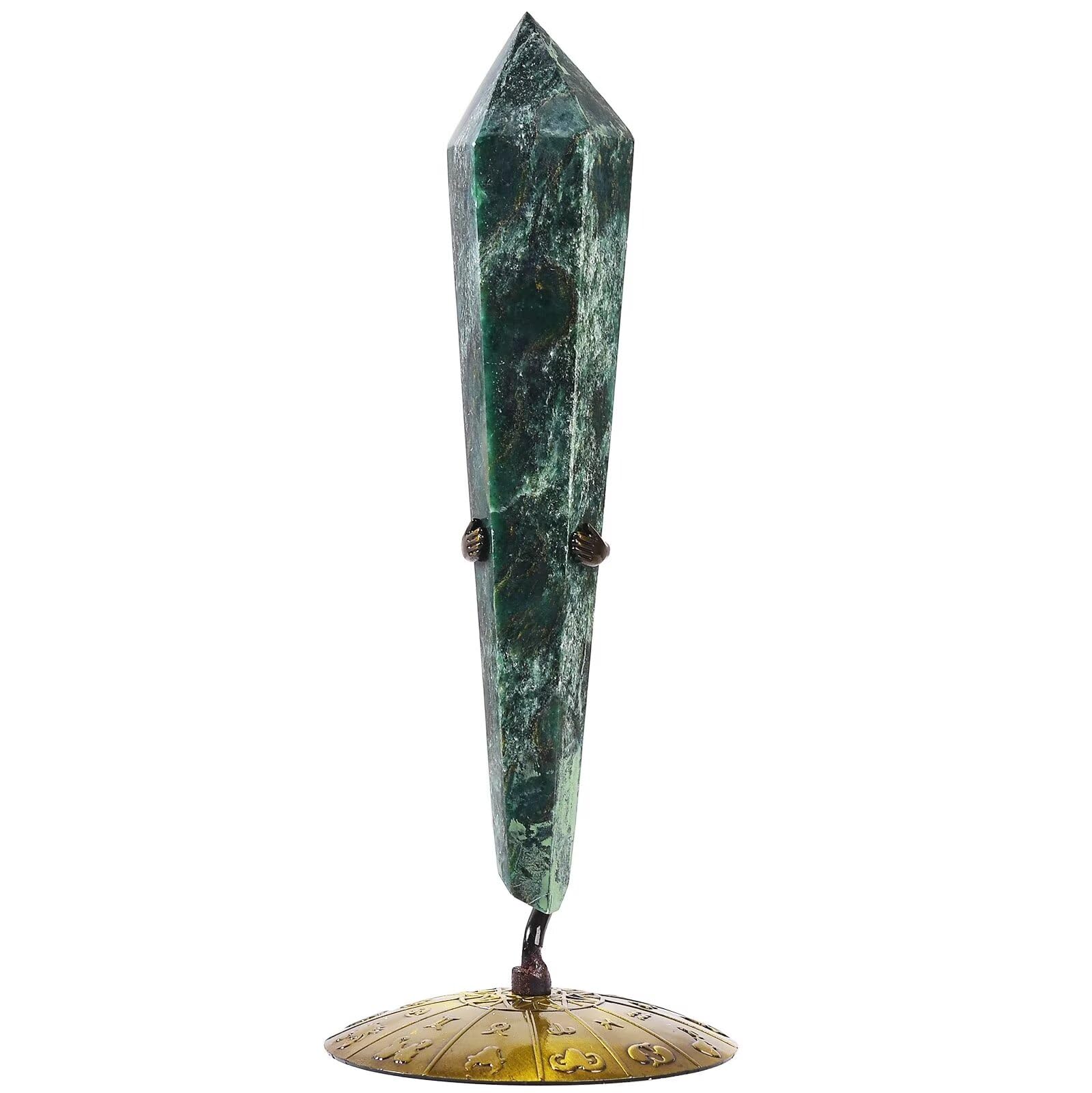 VIZYTOU Emerald Wand Point close-up with six facets for focused energy work