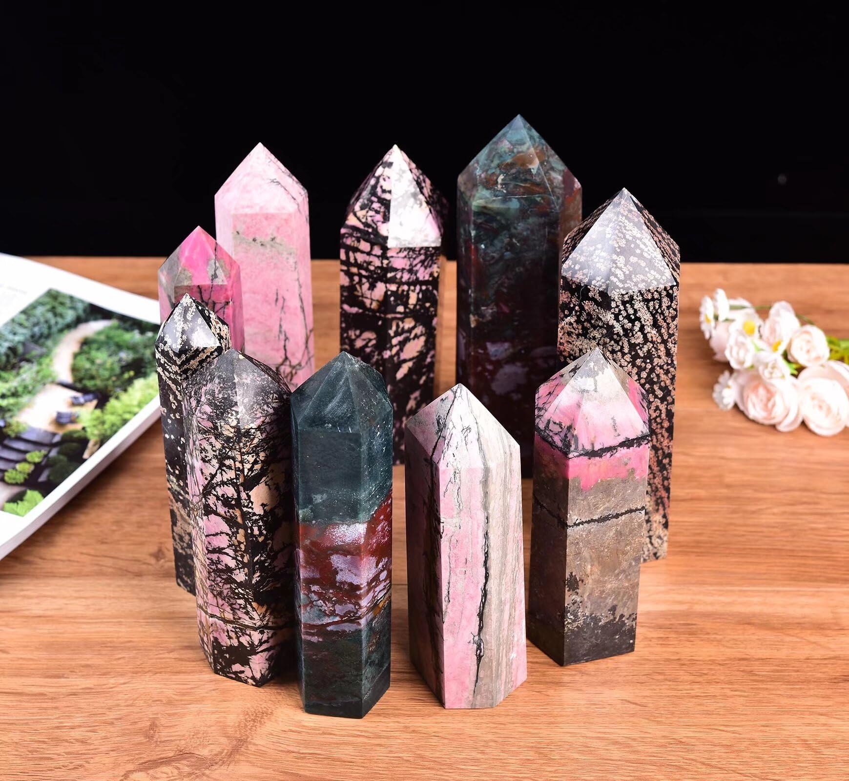VIZYTOU Gift-ready Ocean Jasper wand is a thoughtful present for crystal lovers.