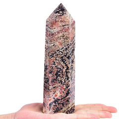 Vizytou Gold Snowflake Obsidian Tower on display, enhancing focal points in living spaces.