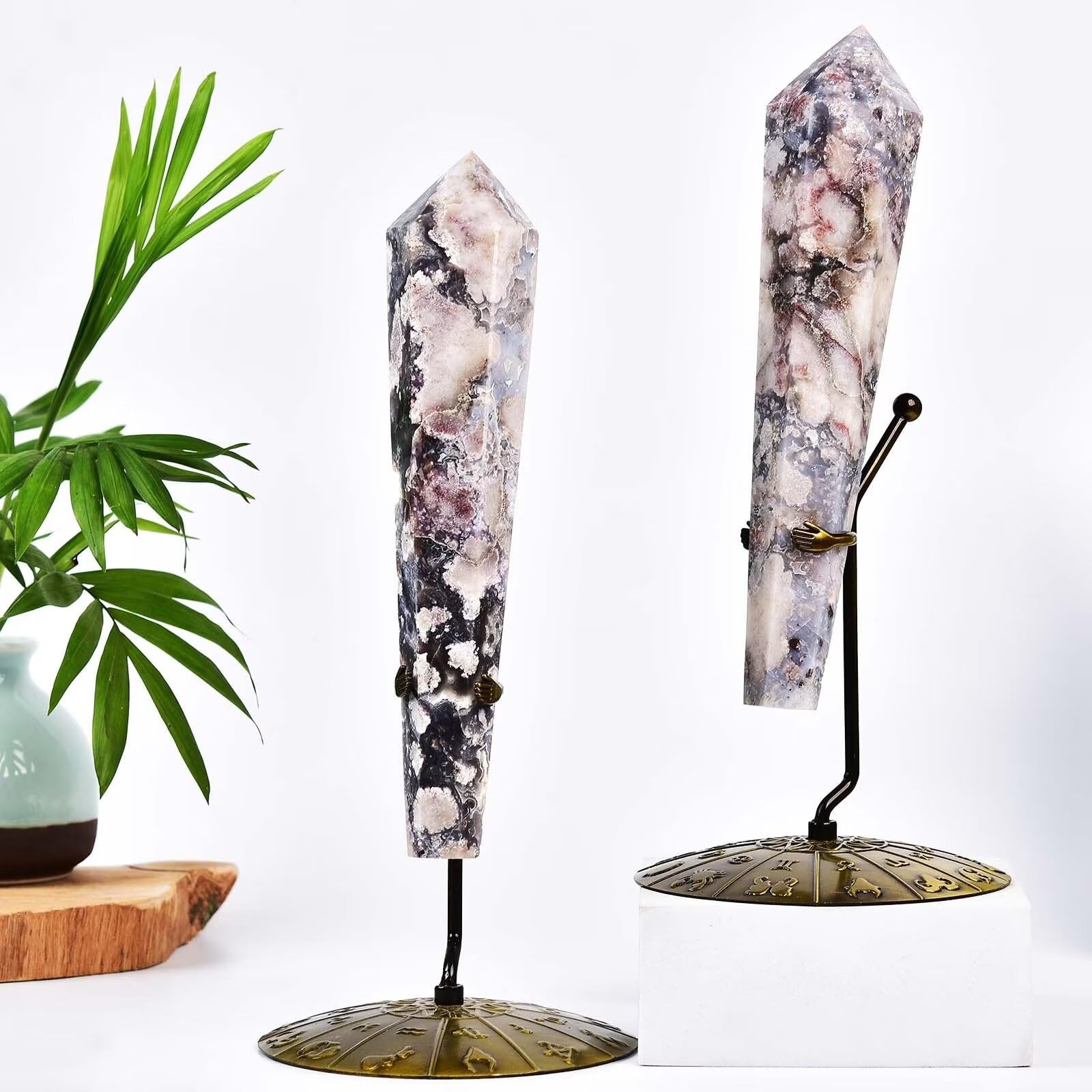 VIZYTOU crystal wand enhances calm home office decor and work focus